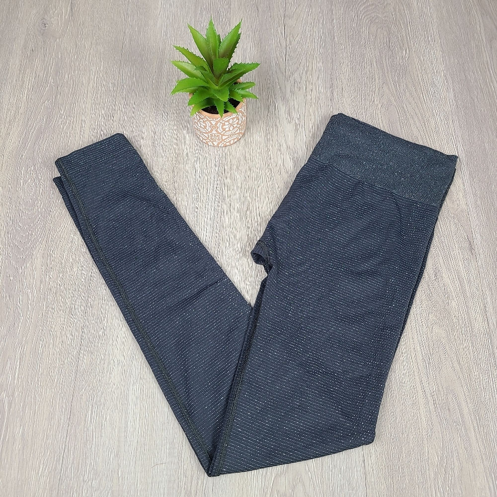 Athleta Shimmer Striped Leggings
